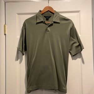 Brooks Brothers green polo shirt